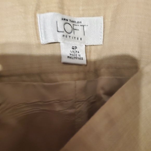 Ann Taylor Loft Petite Khaki dress trousers - Picture 4 of 4